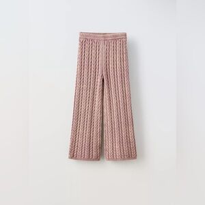 Zara girl’s CABLE KNIT PANTS